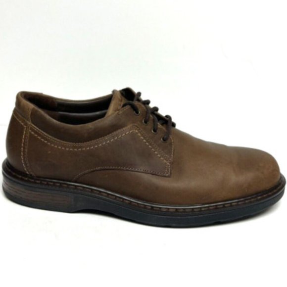 SAS Mens Aden Lace Up Oxford Brown Leather Size 9Wide - Picture 1 of 6